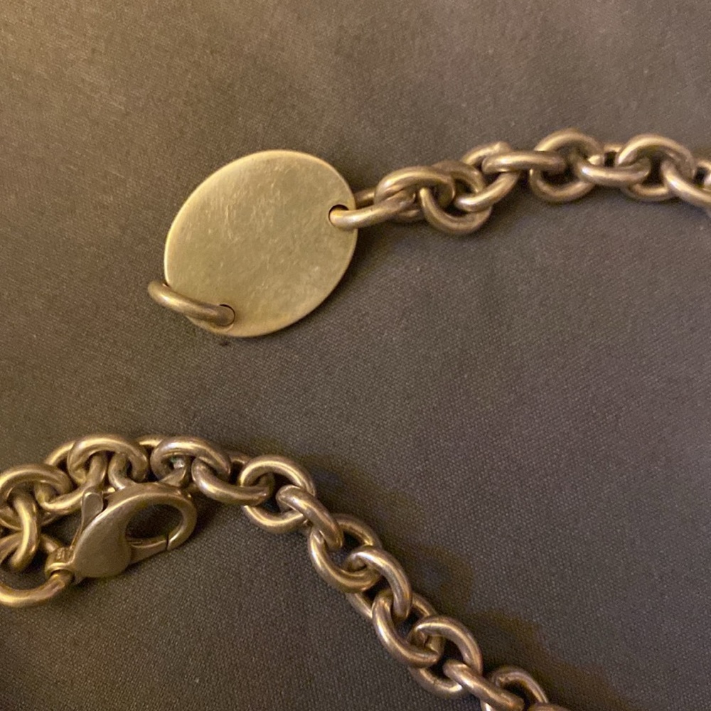 Tiffany’s Oval Return to Tiffany Chocker Necklace sterling 925 - Picture 6 of 6